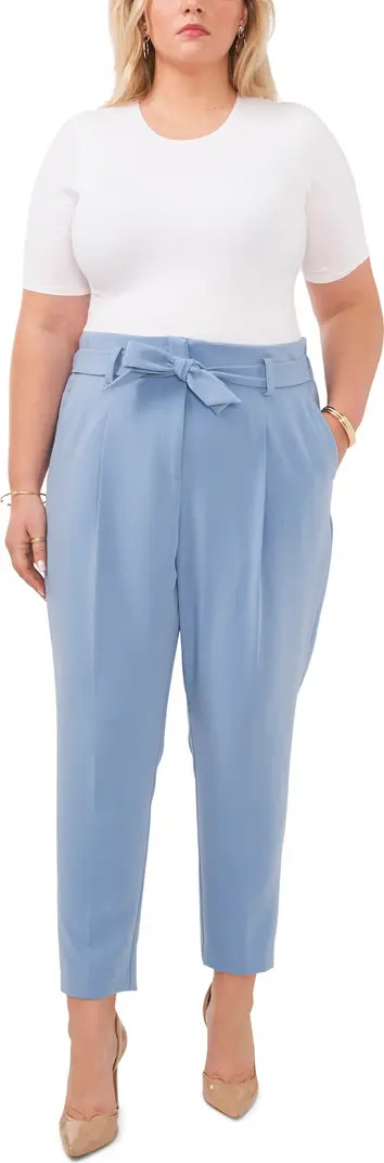 Vince Camuto Belted Straight Leg Pants | Nordstrom | Nordstrom