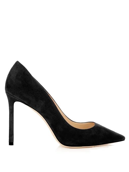 Romy 100mm suede pumps | Jimmy Choo | Matches (APAC)