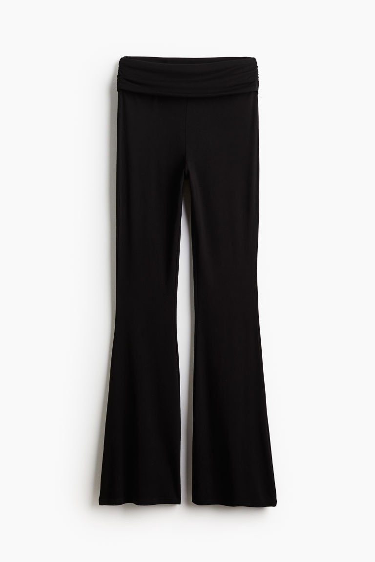 H & M - Gathered Yoga Pants - Black | H&M (US + CA)