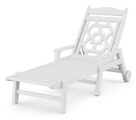 Martha Stewart by POLYWOOD Chinoiserie Chaise Lounge | QVC