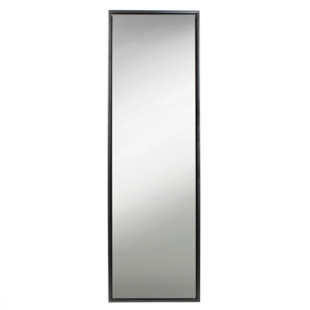 18" x 58" Evans Free Standing Floor Mirror with Easel Black - Kate and Laurel | Target