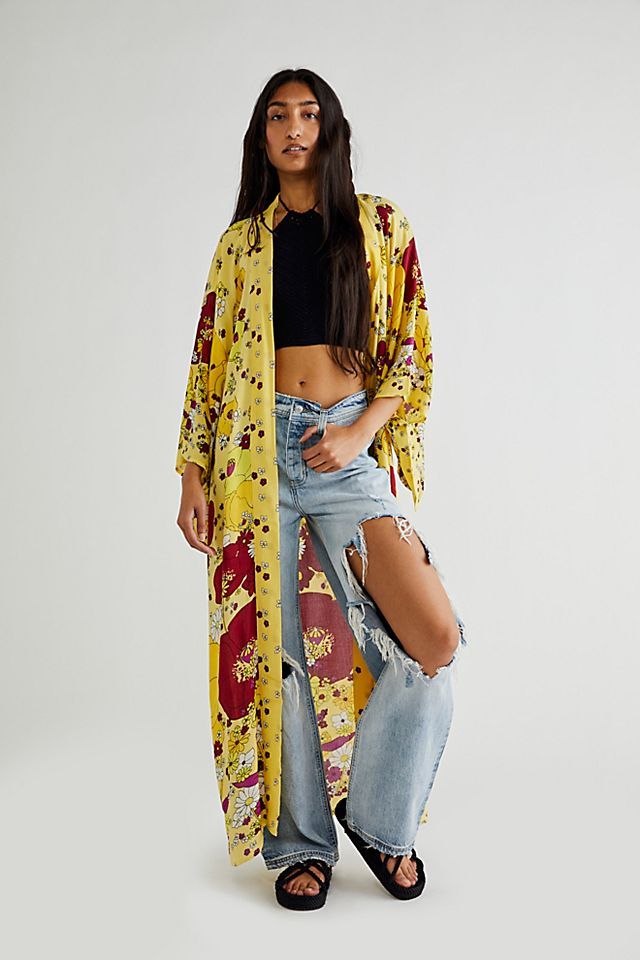 Hidden Hills Maxi Kimono | Free People (Global - UK&FR Excluded)