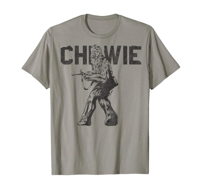 Star Wars Last Jedi Chewie Distressed Vintage T-Shirt | Amazon (US)