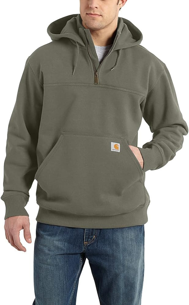 Carhartt Men's Rain Defender Loose Fit Heavyweight Quarter-Zip Sweatshirt | Amazon (US)