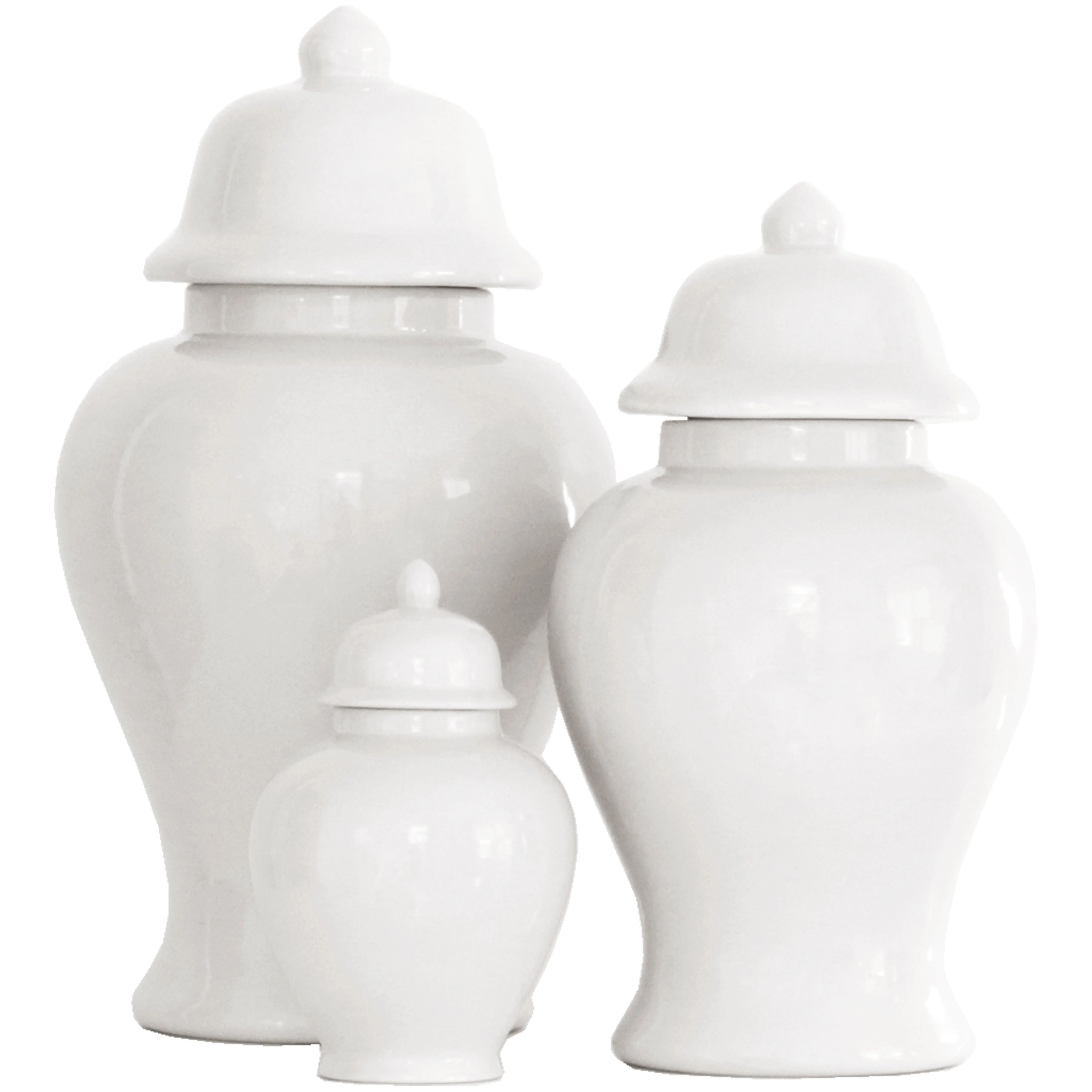 White Ginger Jars | Ruby Clay Company