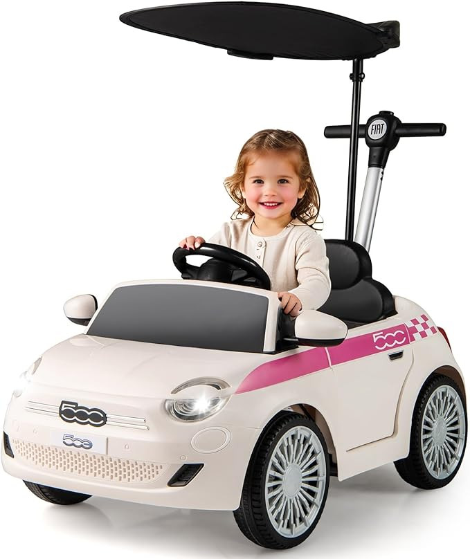 Licensed Fiat 500 Ride on Push Car by INFANS, 3 in 1 Baby Stroller Sliding Walking Car with Retra... | Amazon (US)
