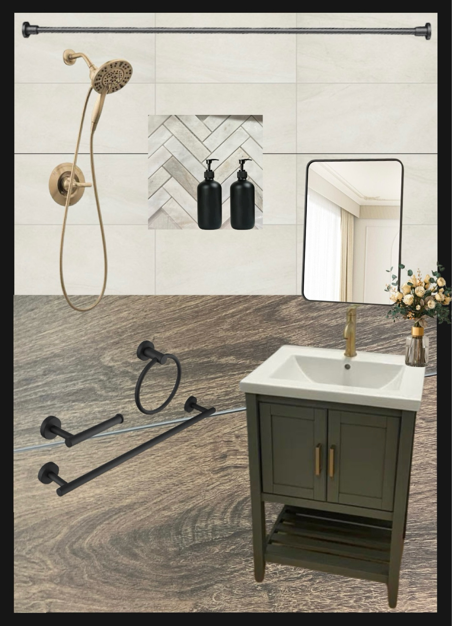Bathroom remodel mood board

#LTKhome