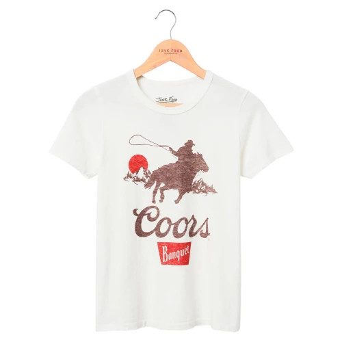 Women's Junk Food Coors Banquet Cowboy Original T-Shirt | Scheels
