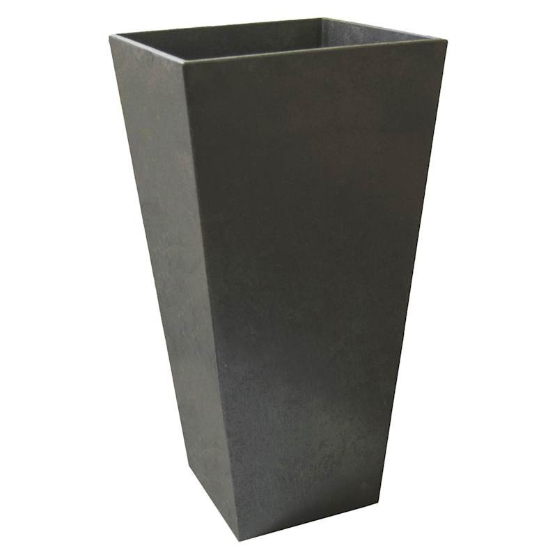 Sonata Grey Recycled Outdoor Planter, 28" | At Home