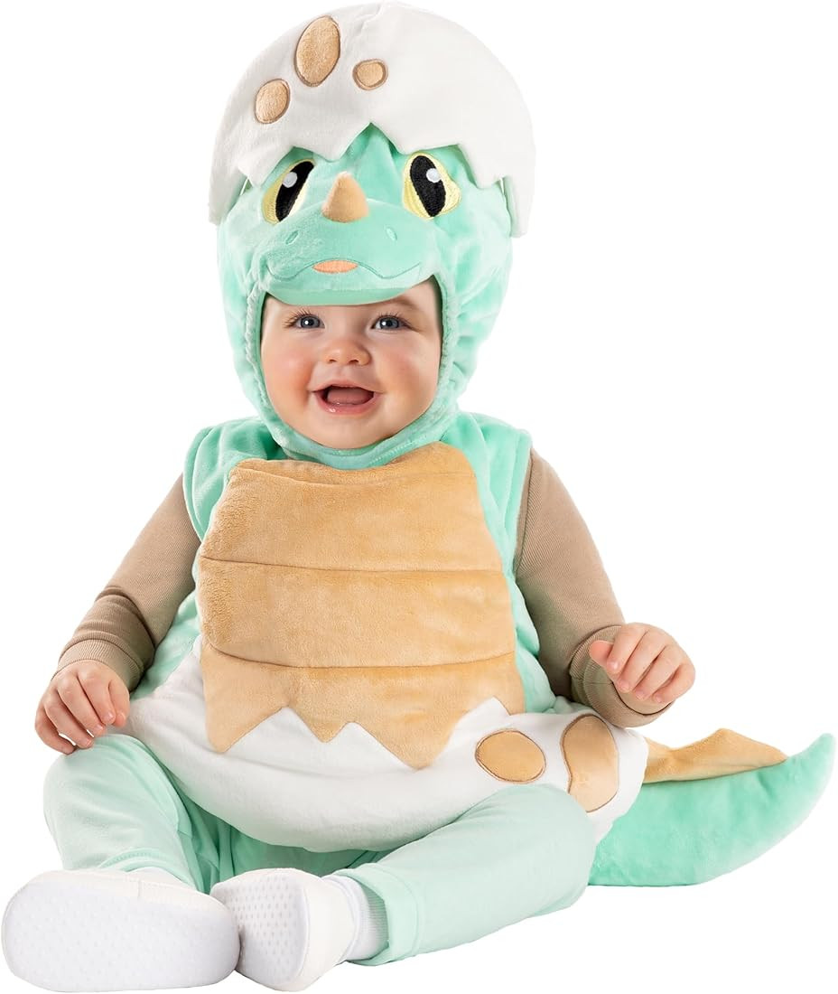 Spirit Halloween Baby Dino Shell Costume | Cute and Cozy Jumpsuit | Easy-To-Wear | Last Minute Co... | Amazon (US)