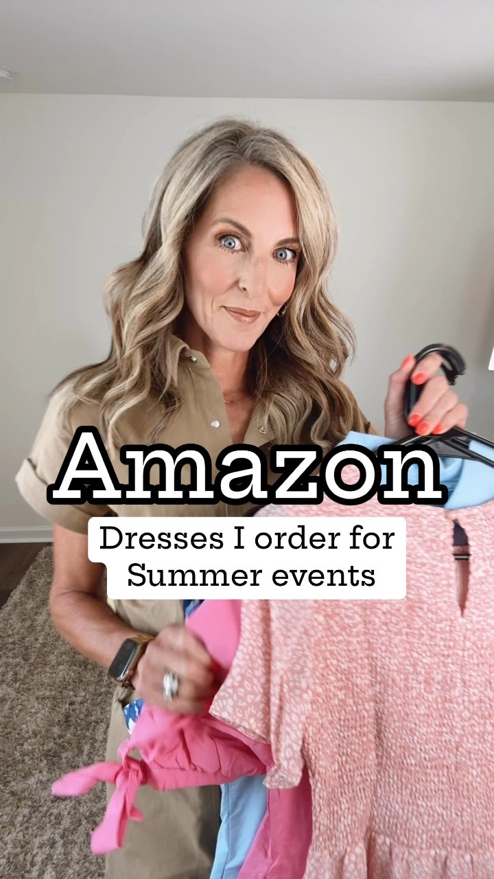 Amazon dresses perfect for all of your summer occasions- wedding guests, showers, lunches, and date nights. Each style comes in multiple color options. Wearing small in all  

#LTKWedding #LTKOver40 #LTKStyleTip