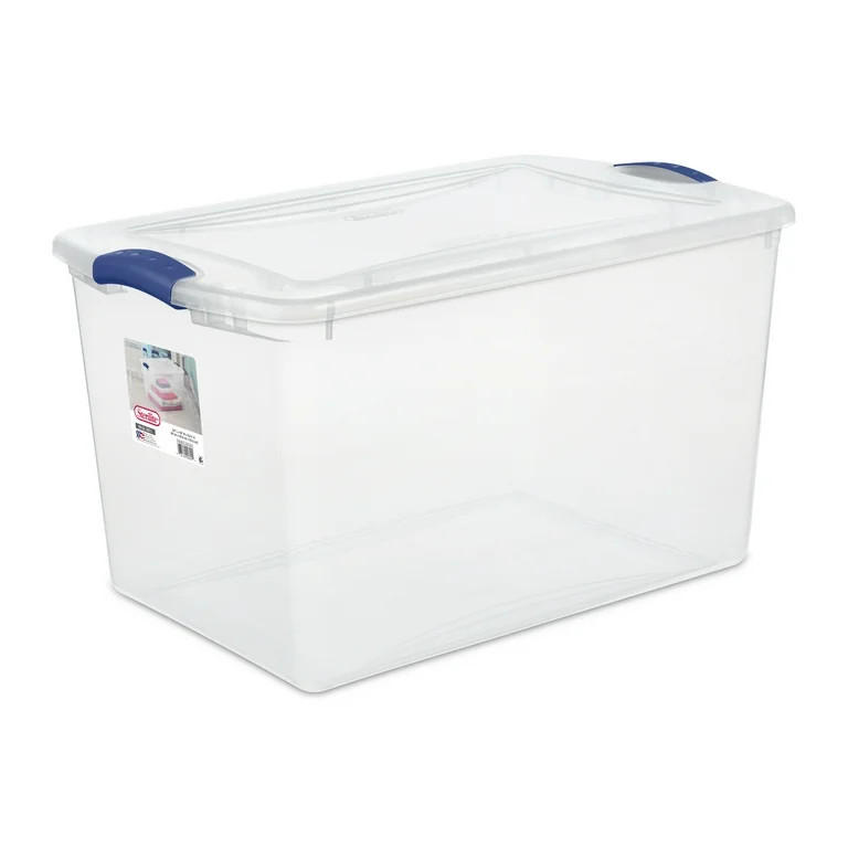 Sterilite 66 Qt. Latch Box Plastic, Stadium Blue | Walmart (US)
