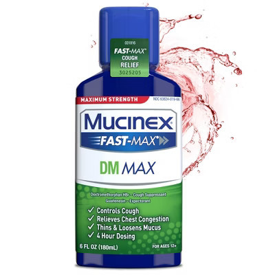 Mucinex Fast Max Cough Congestion Relief Liquid - 6 fl oz | Target
