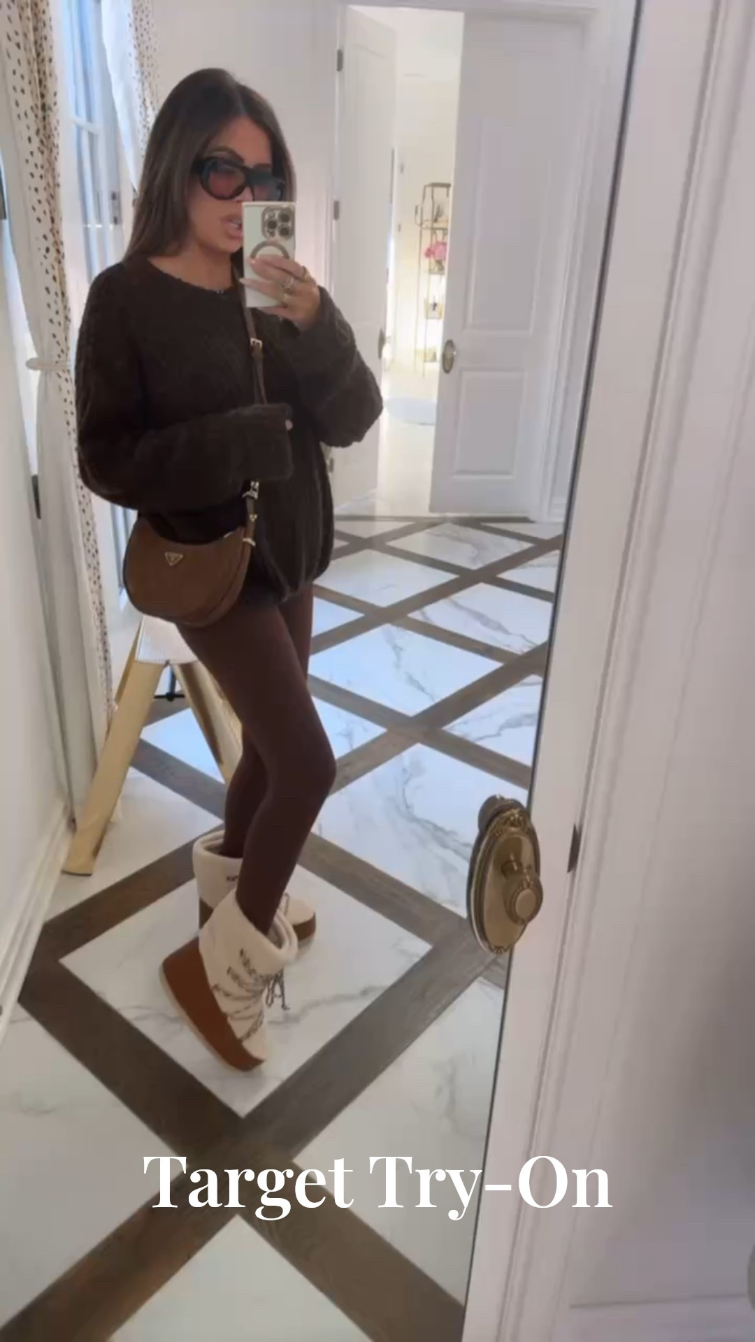 I’m wearing a size medium in this sweater! How good are these moon boots!? They are $65!! 

Winter fashion, Winter outfits, Moon Boots, Chocolate Brown, Brown sweater, Target Finds, Target Haul, Target Try-on, Boots, Emily Ann Gemma

#LTKSeasonal #LTKFindsUnder100 #LTKootd