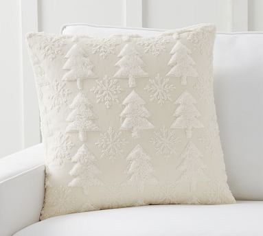 Sherpa Tree Pillow Cover | Pottery Barn (US)