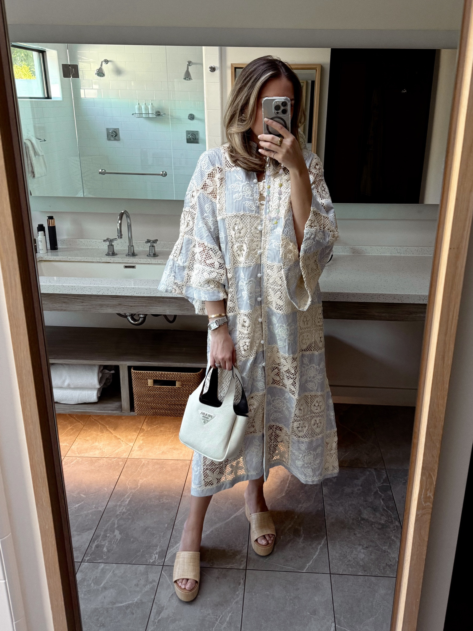 La vie caftan, target raffia platforms 