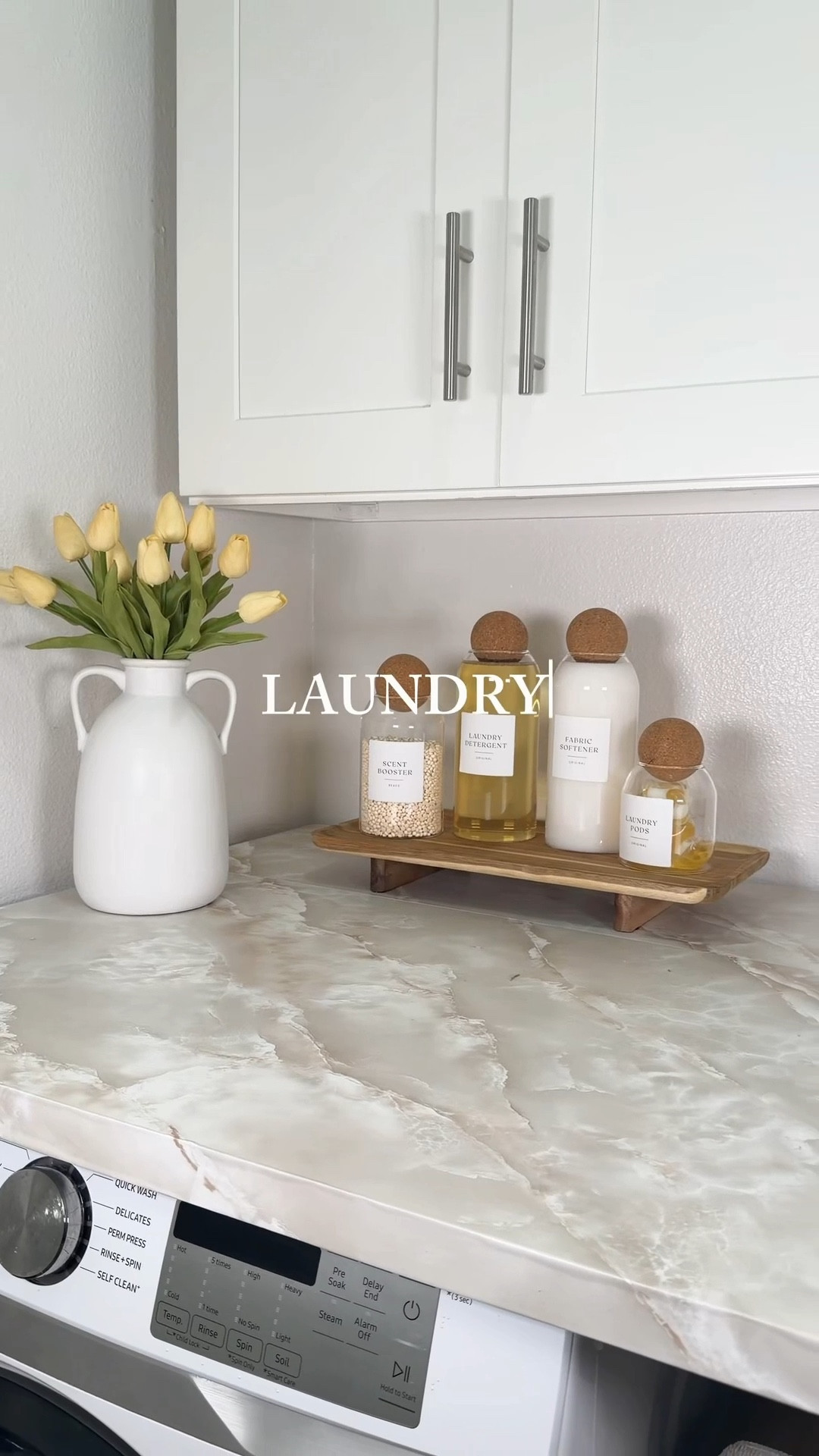 I needed to refresh my laundry room and I decided to choose these aesthetic and practical pieces from @Wayfair! ☁️🤍 

#LTKFindsUnder100 

#LTKHome #LTKSaleAlert