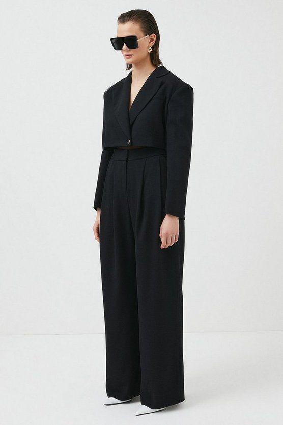 Limited Edition Oversized Tailored Jumpsuit | Karen Millen UK & IE