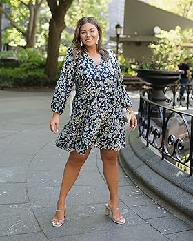 The Drop Women's @caralynmirand Ruffle-Neck Tiered Mini Dress | Amazon (US)