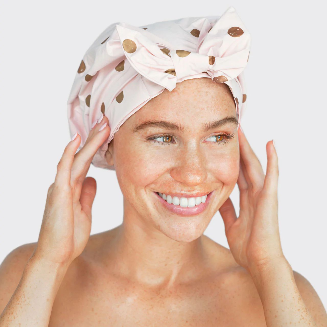 Luxe Shower Cap in Blush Dot | KITSCH | Kitsch