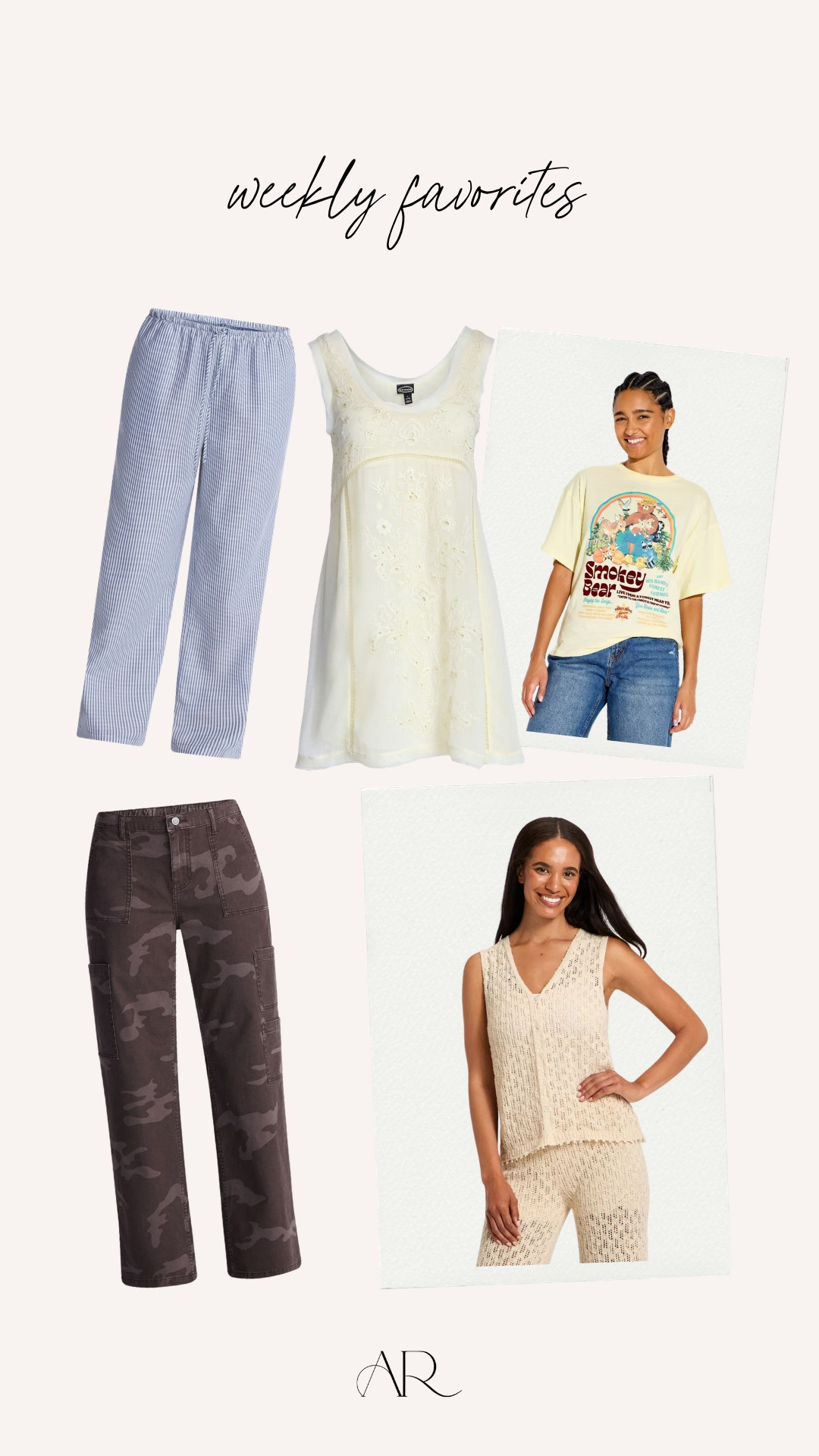 my favorites of the week! can't get over this dress from walmart!
anti-pooch outfits, cargo pants, graphic tee 

 #LTKgrwm #LTKootd #LTKMidsize