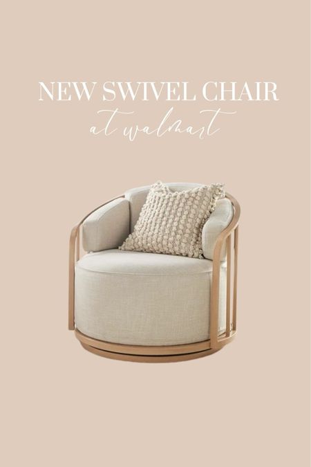 Cute new swivel chair at Walmart! Would be so cute in a playroom or a boho girls bedroom. 

#LTKhome