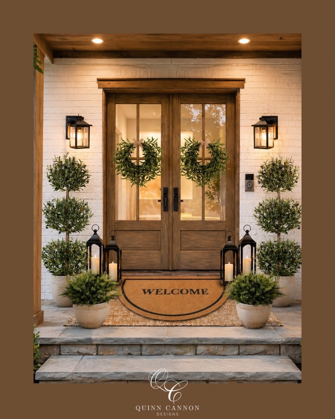 Amazon finds that make your front porch feel elevated, timeless, and welcoming🥳

Sometimes the smallest details make the biggest difference! layered rugs, warm lantern lighting, classic wreaths, olive trees, and the perfect statement door. Creating a front entry that feels intentional doesn’t have to mean a full renovation… just the right pieces.

#AmazonFinds #FrontPorchDecor #PorchRefresh #HomeStyling #ExteriorDesign #EntrywayInspo #NeutralHomeDecor #TimelessDesign #AmazonHomeFinds #HomeDecorInspo

#LTKHome #LTKU #LTKSaleAlert