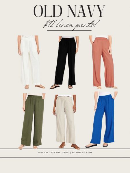 Old navy $12 linen pants! Marked down from $39.99! Come in three length options! The perfect travel pants!

#LTKtravel #LTKsalealert #LTKfindsunder50