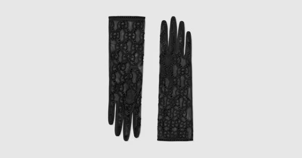 Tulle gloves with GG motif | Gucci (US)