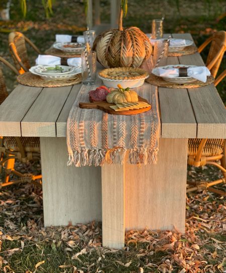Fall tablescape. Friendsgiving table. Friendsgiving table setting. Thanksgiving tablescape. Thanksgiving table decor. Thanksgiving table setting. ❤️

#LTKhome #LTKSeasonal #LTKparties