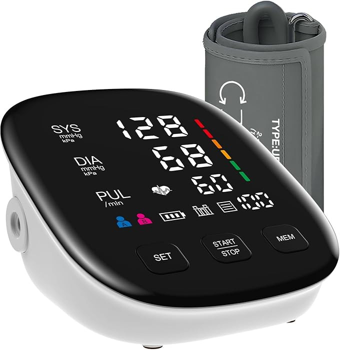 Blood Pressure Monitor, Automatic Upper Arm Blood Pressure Monitors for Home Use with Digital LED... | Amazon (US)