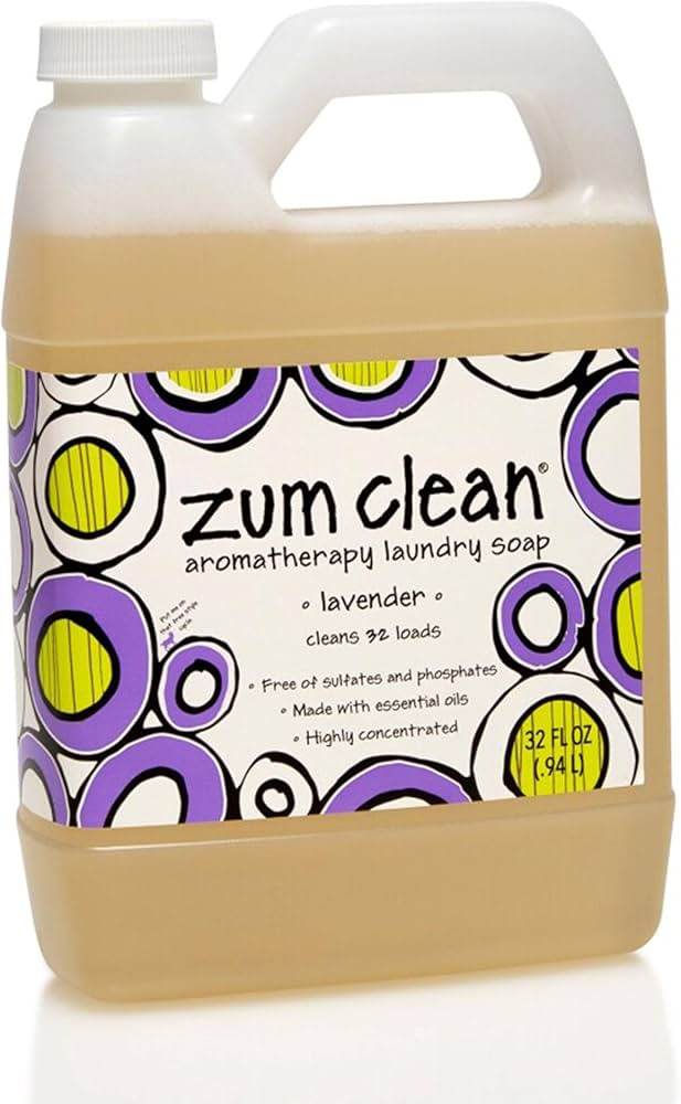 Indigo Wild Zum Clean Laundry Soap, Lavender, 32 Fluid Ounce | Amazon (US)