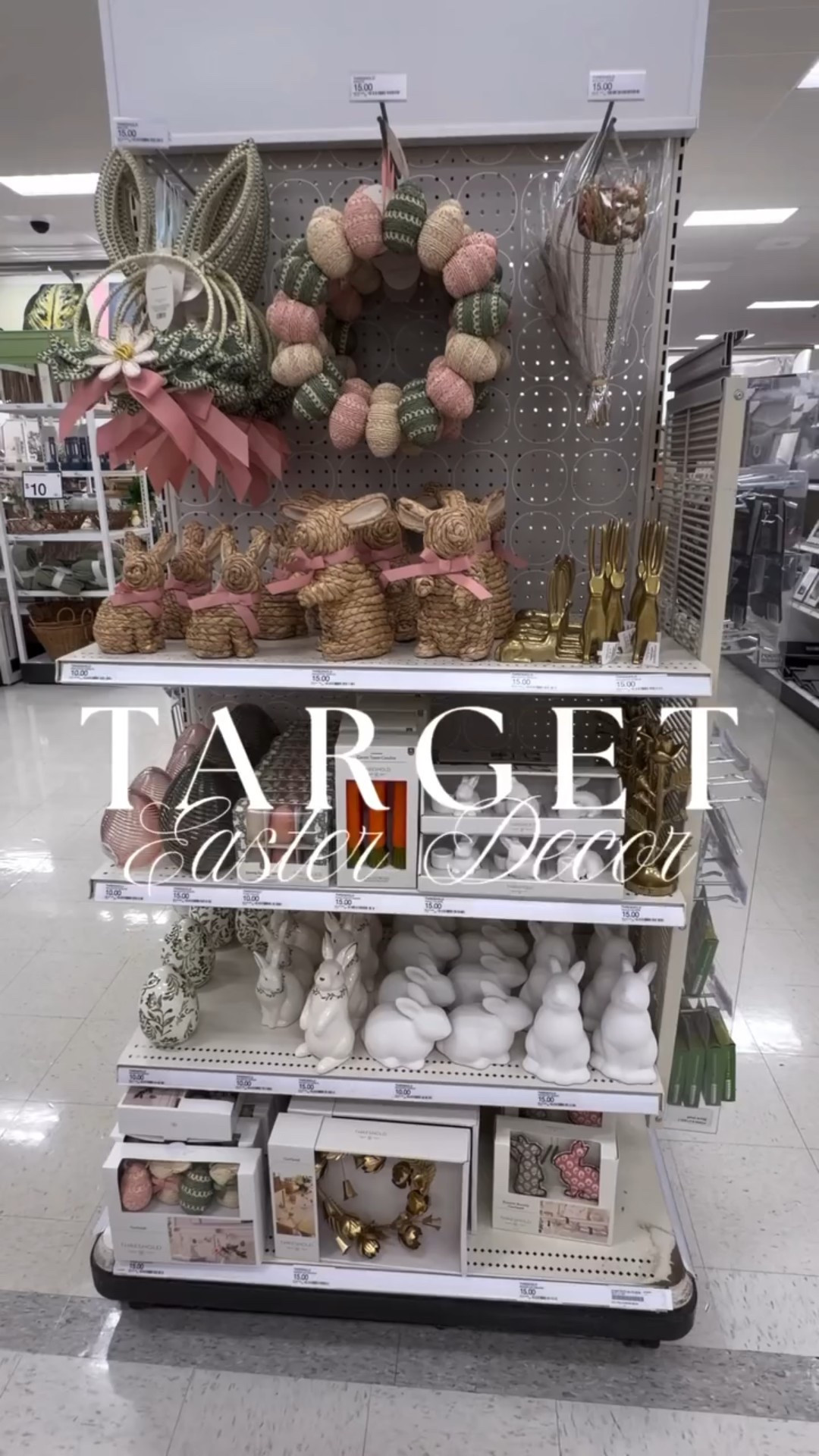 TARGET TUESDAY 🐰🌷 and the Easter decor is already too cute to pass up!

I popped into Target and found SO many new Threshold spring/Easter pieces hitting shelves and I had to share a little peek 👀
Think: wicker bunnies, the prettiest pastel egg wreath, ceramic bunnies in all shapes and sizes, pastel ceramic eggs, adorable bunny candleholders, bunny garland, fresh spring candles and more.

Every year Target just gets spring decor and this collection feels like that perfect mix of cozy + classic with the sweetest pops of color.

Stay tuned because I’ll be styling a few of these finds around my home this week and showing you exactly how I use them to create simple, elevated spring moments 🌸



Follow along for more seasonal decor finds, affordable home styling, and Target Tuesday favorites 🤍

#targettuesday #thresholdtarget #targetdecor #springhomedecor #easterdecor

#LTKHome #LTKSeasonal