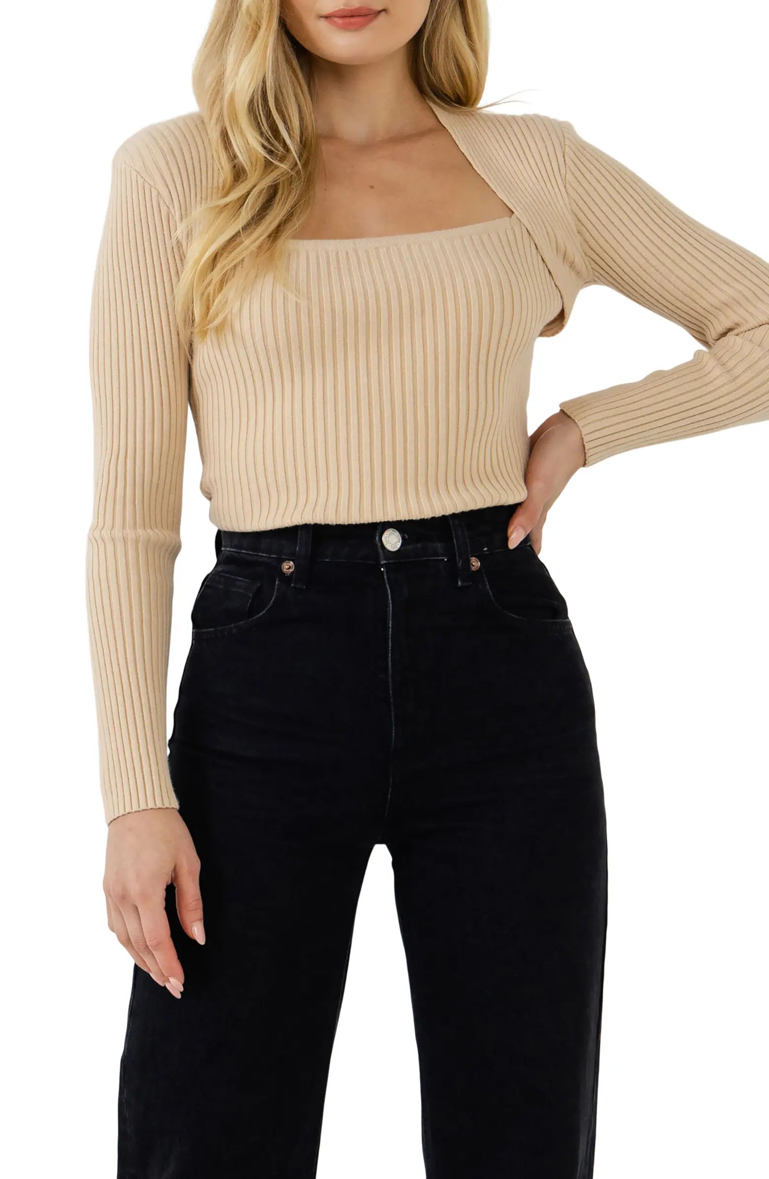 Endless Rose Long Sleeve Knit Top | Nordstrom | Nordstrom