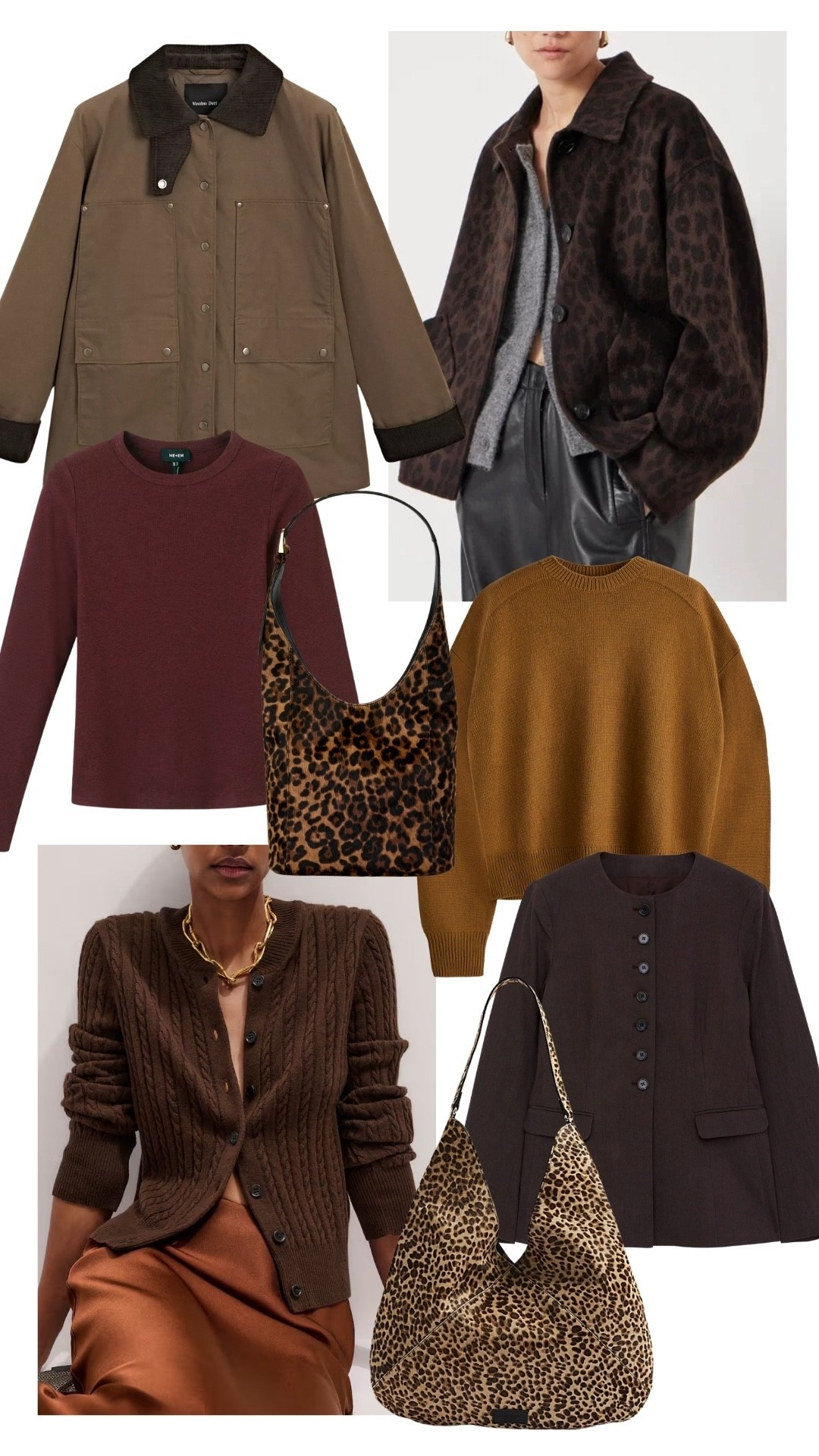 Warm, cosy autumn tones of burgundy, brown and leopard print. Lots of you are loving Arket and Me+Em which I love to see - the knitwear and jacket quality is SO good!

#LTKautumn #LTKstyletip #LTKwinter