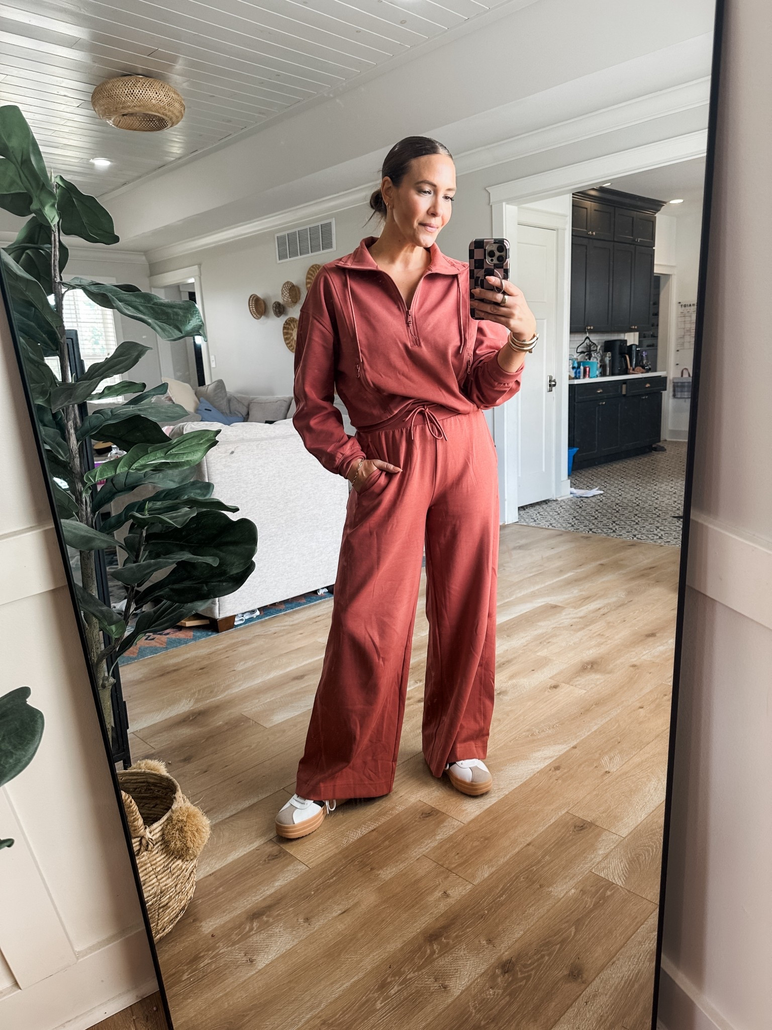 Wearing a small in top and bottom! Both on sale! 

#LTKActive #LTKFindsUnder50 #LTKMidsize