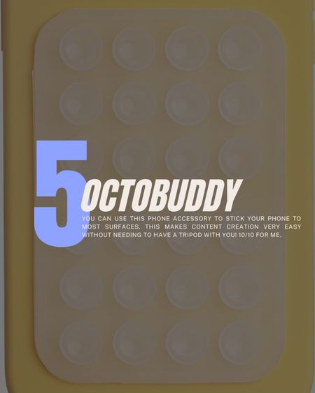 Octobuddy sticky phone case that attaches anywhere 