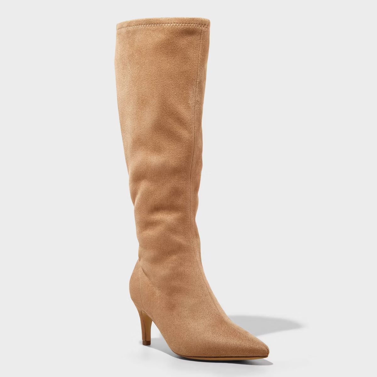 Women's Nelly Stiletto Mid Heel Tall Boots with Memory Foam Insole - A New Day™ | Target