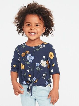 Floral Tie-Front Top for Toddler Girls | Old Navy US