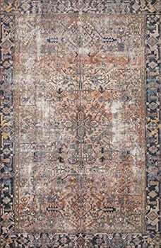 Chris Loves Julia x Loloi Jules JUL-02 Terracotta / Multi Oriental Area Rug 7'-6" x 9'-6" | Amazon (US)