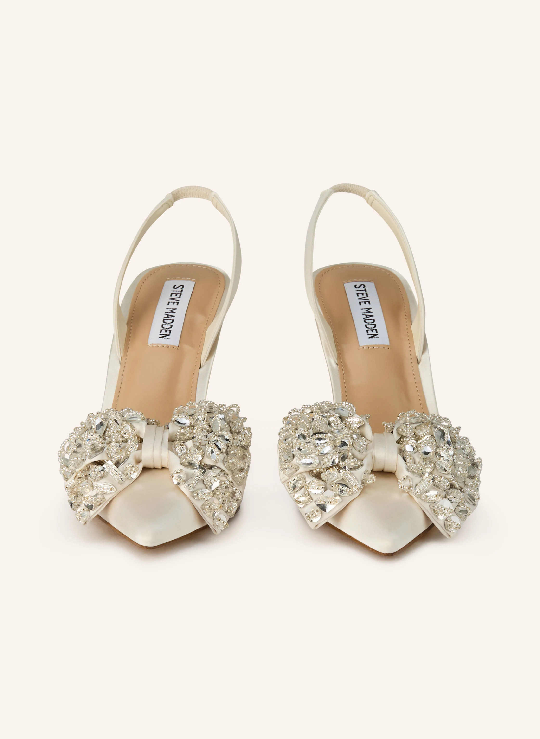 STEVE MADDEN Slingpumps LOVIE mit Schmucksteinen in ecru | Breuninger (DACH)