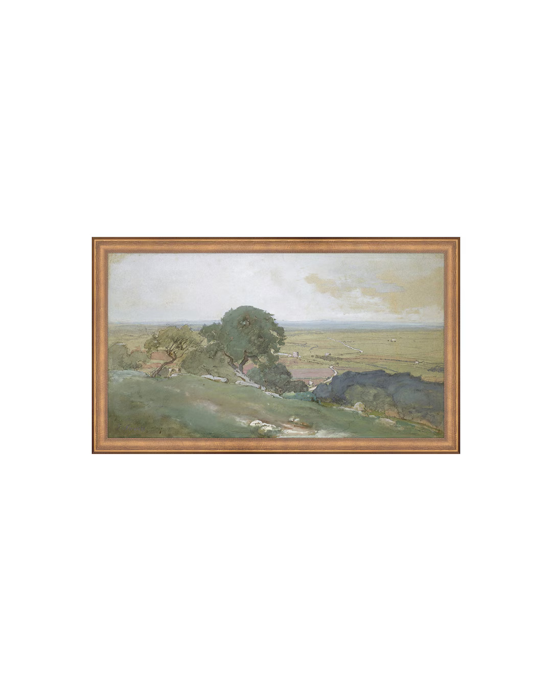 FRAMED. OLIVE TREES. Olive Green Painting. Framed Vintage Landscape. Antique Landscape Artwork. C... | Etsy (US)