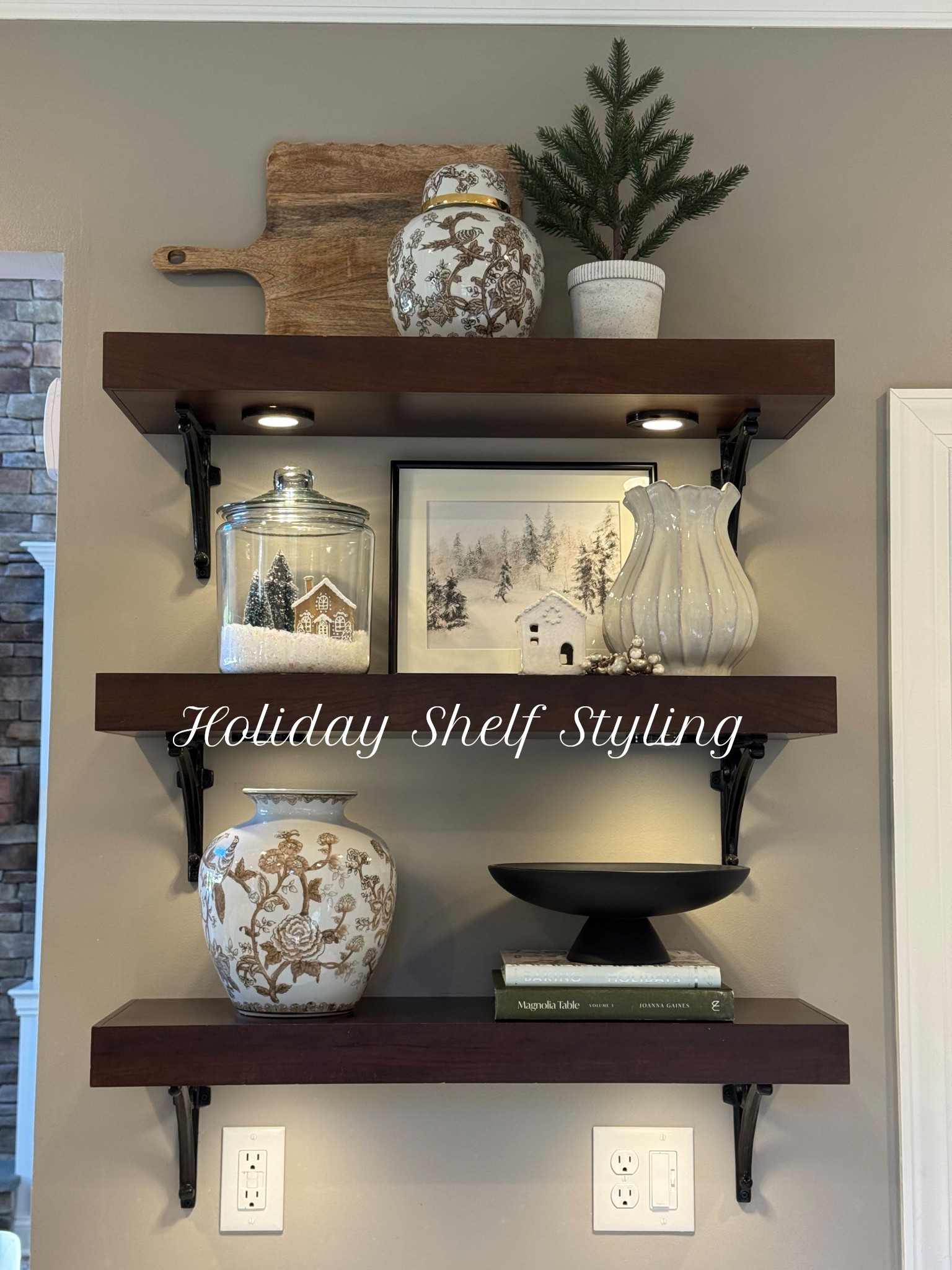Soft-luxe Christmas shelf styling ✨ Neutral layers, warm wood, and simple cozy textures for a calm holiday moment. #LTKChristmasDecor #LTKShelfStyling #LTKHolidayDecor #LTKSoftLuxeChristmas #LTKGingerbreadChristmas 

#LTKHome #LTKHoliday