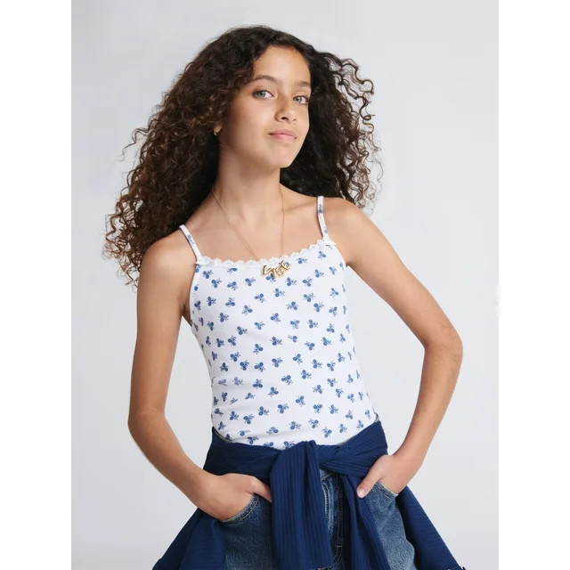 Weekend Academy Girls Knit Cami Tank Top, Sizes 4-18 | Walmart (US)