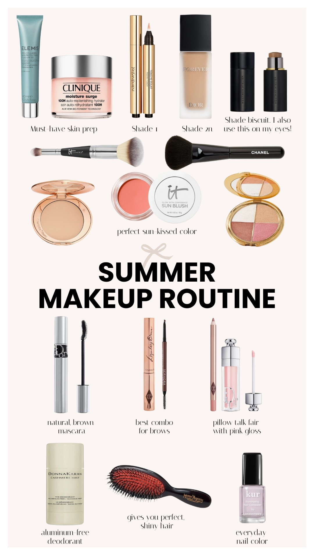 My everyday summer makeup products. These are great for a natural, sun-kissed look!

#LTKFindsUnder100 #LTKSummerEdit #LTKBeauty