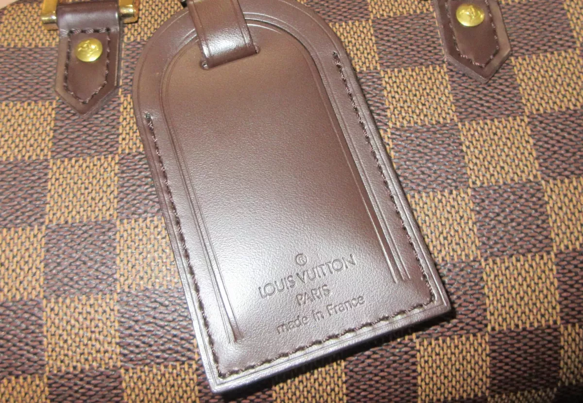 LOUIS VUITTON Name Tag 5 Set Brown Leather Bag Accessories 40151