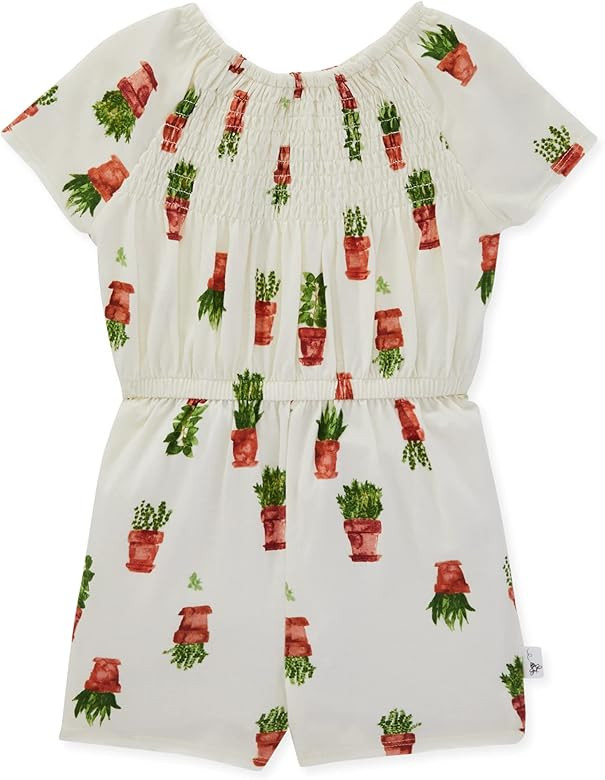 Burt's Bees Baby Baby Girls' Romper Jumpsuit, 100% Organic Cotton One-Piece Coverall, Potted Plan... | Amazon (US)