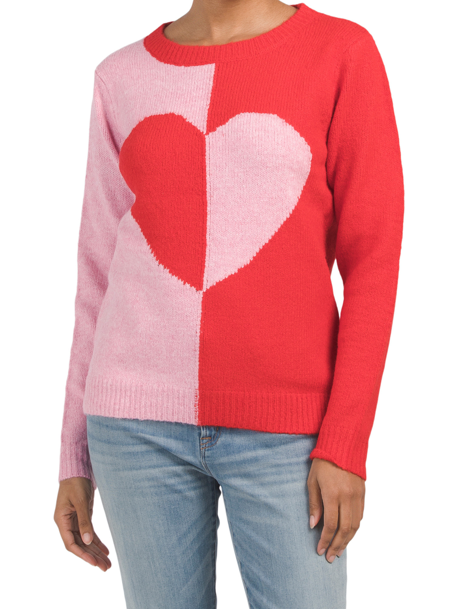 Heart Crew Neck Sweater | Women | Marshalls | Marshalls