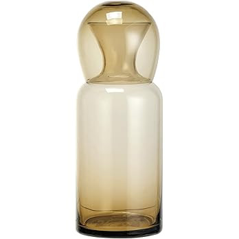 Bloomingville Glowing Glass Carafe Set, Amber | Amazon (US)