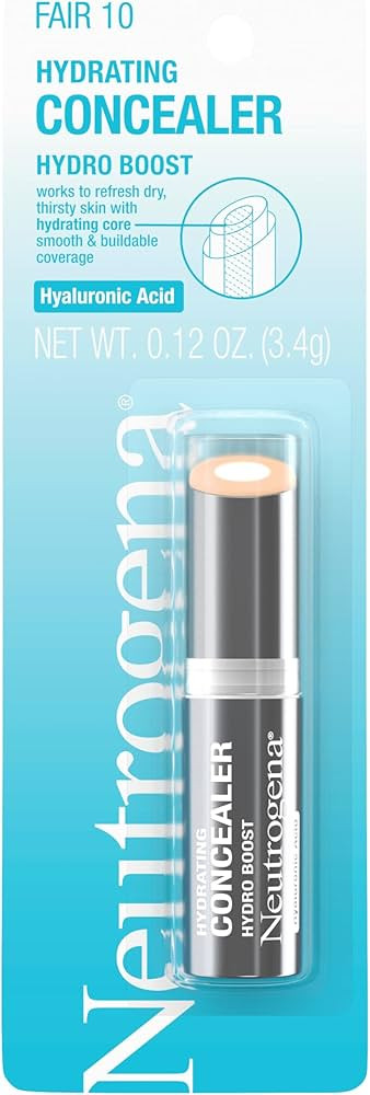 Neutrogena Hydro Boost Hydrating Concealer Stick for Dry Skin, Oil-Free, Lightweight, Non-Greasy ... | Amazon (US)